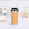 Copa Environmentally Friendly bambu Copos Garrafa Bamboo inoxidável Inner Água Cup canecas reutilizáveis ​​Cozinha Escritório Beber