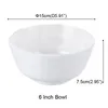 A5 Melamin Imitation Porslin Dinner, Flat Munnen Rund Skål Restaurang Hotell Rice Bowl Canteen Soup Bowl Melamine Porslin