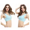 Reggiseni a canotta in pizzo con chiusura frontale per donna Canotte sexy Reggiseno sportivo push-up imbottito senza ferretto Reggiseno