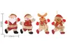 Christmas Decoration Pendants toy Outside Xmas Tree Hanging Ornament Santa Claus Snowman bear Doll for Home Decor Kids Gift YD0435