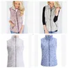 Fleece Vest Girls Sherpa Waistcoat Kvinnor Vinter Varm Västar Fleece Pullover Ärmlös Outwear Coat Tank Zip Up Jacket Västar 4 färger Zyq67