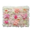 60x40cm each Piece Peony Hydrangea Rose Flower Wall Panels for Wedding Backdrop Centerpieces Party Decorations 12pcs/lot