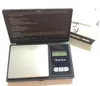 Elektroniczny Czarny Cyfrowy Kieszonkowy Skala 200g 0.01g 500g 0.1G Biżuteria Diamond Scale Balance Wagi wyświetlacz LCD z pakietem detalicznym
