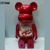 28cm 400 % 곰 벽돌 내 첫 아기 PVC 액션 모델 인물 장난감 어린이 선물 DIY 페인트 인형 4 스타일 주문