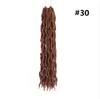 Szydełka Bogini Faux Locs Włosy Kręcone Crochet Braids 18inch 18strands / Pack Syntetyczne Włosy Rozszerzenie Cygańska