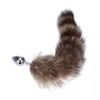 High Quality Adult Metal Plug With 35cm Length Fox Tail Party Surprise Gift