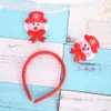 Christmas Decorations 5PCS/Lot Headbands Old Man Snowman Elk Bear Gloves Red Antlers Decoration Party Props Children Gifts Navidad1