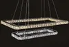 Lyxig Cyrstal Pendant Lamp Square Lowelier Lights 2 Lager Kristaller Drophlight för vardagsrum Matsal Rum Reastaurant Lighting Fixture