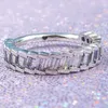 Anillo de diamantes CZ de moda de alta calidad para Pandora 925 Anillo de bodas de plata esterlina para mujer Conjunto de caja original