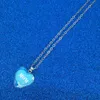 Älskar dig mamma halsband glas hjärtform halsband hängsmycken någonsin mode smycken mamma gåva kommer och sandigt släpp fartyg