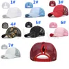 New Design Ponytail Caps For Women Camo Pattern Mesh Cap Summer Baseball Cap Women's Dad Hat Convenient gorras dc400