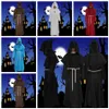 Halloween adulto homens monges medievais assistente cosplay trajes de halloween para homens adulto religioso padrinho festa assistente com capuz robe rr5467412