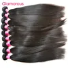 Glamorous Malaysian Hair Extensions Hurtownie 100% Oryginalne Human Włosy 10 sztuk Peruwiański Indiański Brazylijski Włosy Splot dla Czarnych Kobiet