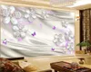 Anpassad någon storlek 3d tapet Silk Brick Pearl Flower HD Superior Interior Dekorationer Bakgrund