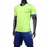 Mäns Mesh Performance Training Football Suit Adult Custom Logo Plus Nummer Fotboll Jerseys Set Med Shorts Anpassade Uniforms Kits Sport