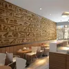 Papier peint Po personnalisé Style européen rétro égyptien classique pictogramme peintures murales Restaurant café fond décoration murale Frescoes2549239