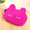 Lovely Cats 3D Flanelle Voyage Cosmétique Sacs Maquillage Cas Pouch Femmes Organisateur De Toilette Zipper Cartoon Cat Coin Sac De Rangement RRA2841-3