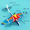 Electric Plane LED EPP Foam Airplane Hand Launch Throwing Glider Aircraft Model Outdoor Kids Educational Toy Children Adult Gift