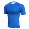 3D -Komprimierungshemd Männer Modedrucken atmungsaktivem schneller trockener T -Shirt -Fitness Haut Strumpfhose Fitnessstudio Bodybuilding T -Shirt MMA Sportswear5620612