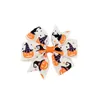 Kinder-Band-Bogen-Tie-Haar-Klipps Kürbis-Geist Printed Barrettes Baby Kinder Haarspange Halloween Haar-Zusätze Dekoration HHA575