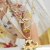 Wholesale- Pendant Necklace Charm Rose Flower Cross Multi-layer Chokers Necklaces Bohemian Beach Neck Chain Boho Jewelry Gift Accessories
