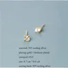 Gold plaqué Real S925 Boucles d'oreilles en argent sterling planète anniversaire de mode élégante faite en Chine petits bijoux entiers 3510066