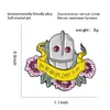 Bloem met de ijzeren gigantische email pins robot banner denim badge shirt tas jassen revers pin broches voor vrouwen sieraden cadeau voor vriend