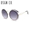 DSGN CO. 2019 nieuwe aankomst ronde zonnebril voor mannen en vrouwen klassieke vintage mode glazen Unisex RICHTLOCHTE EYEWEAR