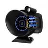 Full Sensor Kit Racing OBD2 Head Up Display Digital Dashboard Boost Gauge Speed ​​RPM Water Oil Temp Spänning EGT AFR METER ALARM245W