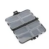 9 Compartments Storage Case Box Plastic Fishing Lure Spoon Hook Bait Tackle Box Small Accessory Square Fishhook2793