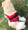 Harness de cães nylon acolchoado não puxar o chicote de cão para cães médios grandes lidar com esportes arreios pitbull pet acessórios s m l