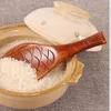 Cuillère à riz en bois motif poisson, outils de cuisine, ustensile cuillère à riz japonaise en bois