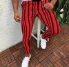 Men Casual Sport Pants Slim Fit Trousers Running Stripe Sweatpants Men's Black Fashion Elastic Waist Pants Hip Hop Homme