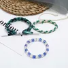2020 Hot sale Men's bracelet DIY scripture cross green crystal Braid wax rope Beading Combination suit Bracelet 3styles/1set