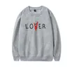 Мужские толстовки Bluza Pennywise Loser Lover Hoodie Мужские пуловеры Повседневные толстовки Los / ver Kpop с длинным рукавом Movie It Losers Club Толстовки Мужчины