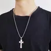 Collana croce da baseball Ciondolo da uomo Ciondolo gioielli Hip Hop Ciondolo stile rap Bomboniera