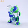 Più nuovo robot bong mano tubo in silicone R2D2 design infrangibile acrilico gorgogliatore acqua bong tempi alti silicone dab rig pentola per fumatori