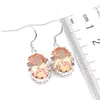 LuckyShine 패션 파티 보석 샴페인 Morganite Gems Silver Dangle Earrngs 펜던트 세트 세트 039S4331731