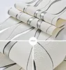 Suede wallpaper striped wallpaper bedroom living room TV background wall paper modern minimalist non woven wallpaper