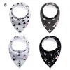 Algodão orgânico na moda Bebé recém-nascido bonito meninos bandana bibs set padrão toddler presentes de natal arroto panos on-line