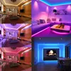 Bluetooth flexibele RGB LED Strip Kit 16.4ft 32.8FT 5050SMD 30LEDS / M Muziek Sync App-controle met 24 Toetsen IR Afstandsdecoratie Verlichtingsstroken