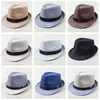 Whole2016 Brand Summer Men Cool Fedora Hats Fashion Wide Brim Hats Boys Gangster Caps6073575