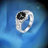 Frauen Mode Uhr Form Finger Ring Silber Überzogene Strass Ring Größe 6-10 Mode Schmuck Zubehör für Geschenk