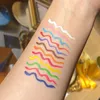 Kleurrijke neon eyeliner vloeibare make-up matte waterdichte snelle make-up oog voering wit blauw groen gele ogen cosmetica