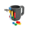 Build-on baksteen mok type bouwstenen koffiekop DIY blok puzzel mok