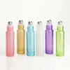 10ml Pearlescent Glass Empty Perfume Bottle Ball Roll on Bottle for Essential Oils with Lanyard HHA 265