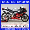 RS125R Pour Aprilia RS 125 1999 2000 2001 2002 2003 2005 318HM.0 RSV125R RS4 RS-125 RSV125 R RS125 99 00 01 02 03 04 05 Carénage Noir argenté