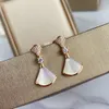 Dangle Lustre Boucle D'oreille Jupe Pendentif Boucles D'oreilles Bijoux S925 En Argent Sterling Femmes Haute Fête De Noël Gift11