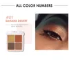 O.TWO.O Colored Drawing Morocco Eyeshadow Palette 4 Colors Matte Shimmer Glitter Effect Eye Shadow Makeup For Daily Use