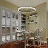 Moderne LED kroonluchter hanglampverlichting ronde hangende kroonluchters voor woonkamer slaapkamer hang lamp home decoratie verlichting armatuur